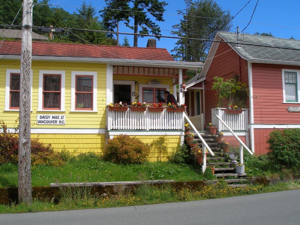 Alert Bay painted houses